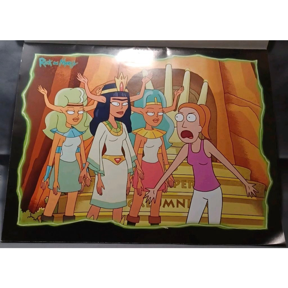 Rick and‎ Morty Black Green Poster Set One Size - Picture 4 of 5